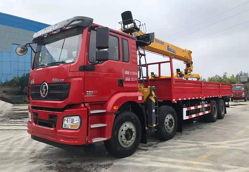 國(guó)六陜汽德龍濰柴前四后八隨車(chē)吊