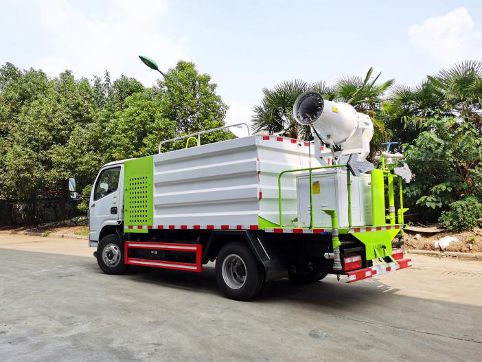 5噸東風(fēng)灑水霧炮車免交購(gòu)置稅廠家報(bào)價(jià)抑塵車加前置電子高炮圖片